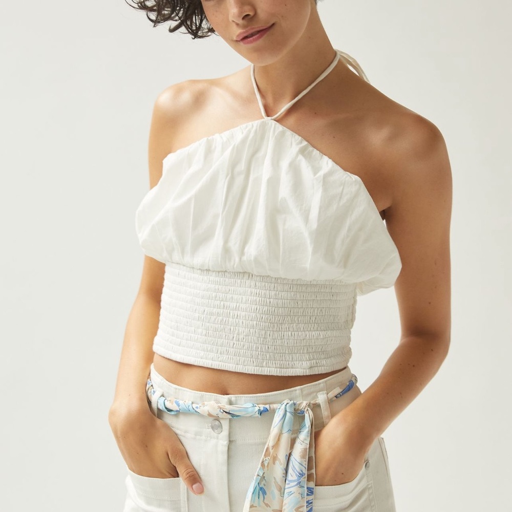 *Anthropologie Maeve Woven Halter Top